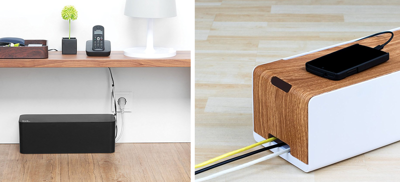 Left image: Bluelounge Cable via Amazon. Right image: DMoose via Amazon.